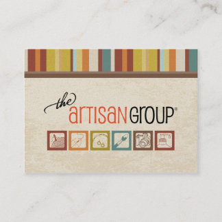 La tarjeta de visita del grupo del artesano