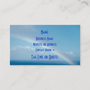 La tarjeta de visita del límite del cielo