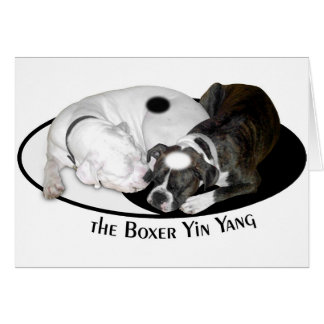 La tarjeta de Yin Yang del boxeador