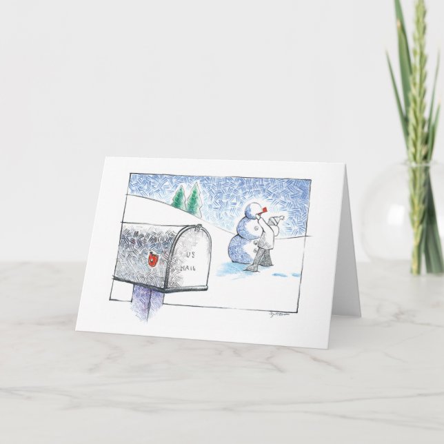 La tarjeta del buzón - horizontal (Anverso)