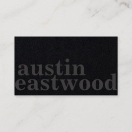 La tarjeta del corte del peluquero - todo negro