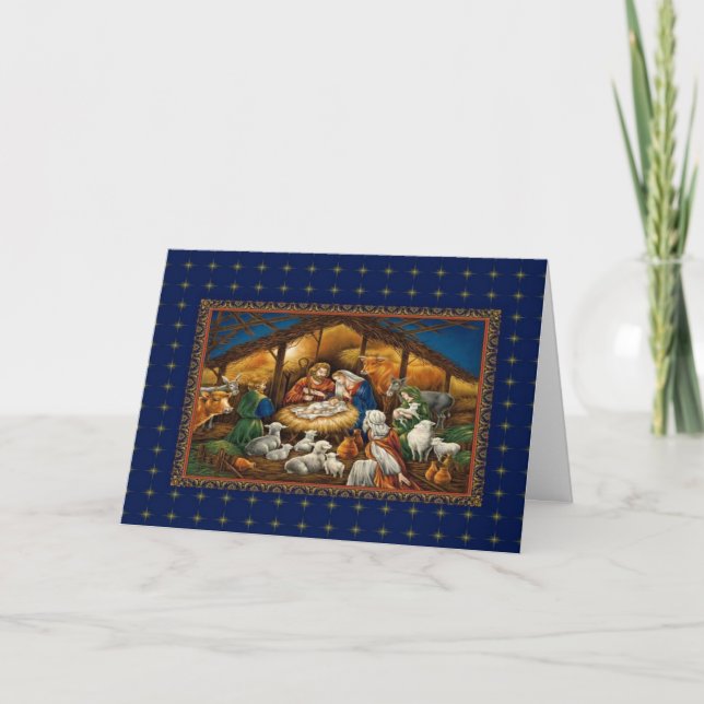 La tarjeta del día de fiesta de la natividad (Anverso)