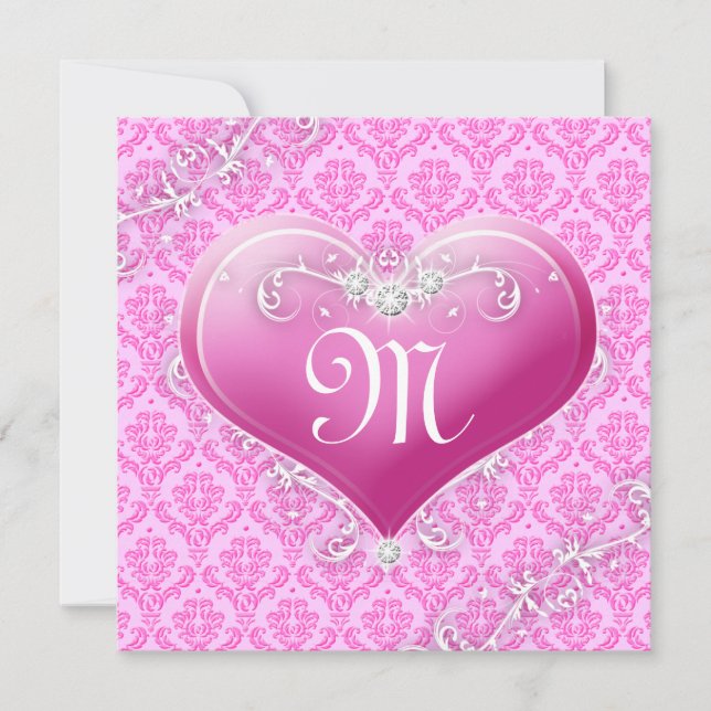 La tarjeta del día de San Valentín adaptable del (Anverso)