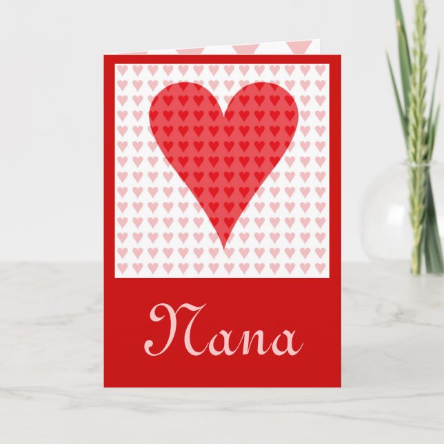 La tarjeta del día de San Valentín de Nana (Anverso)