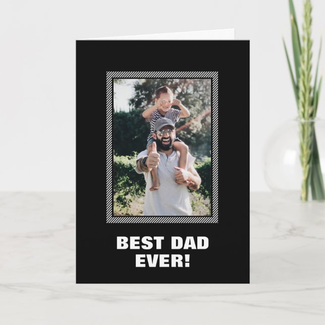 La tarjeta del día del mejor Personalizado de papá (Anverso)