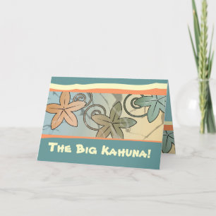 La tarjeta del Día del Padre de Gran Kahuna en Haw