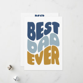 La tarjeta del día del padre del mejor padre del p