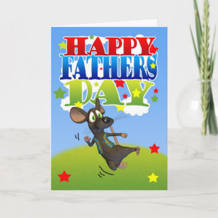 La tarjeta del día del padre lindo aclamando al ra