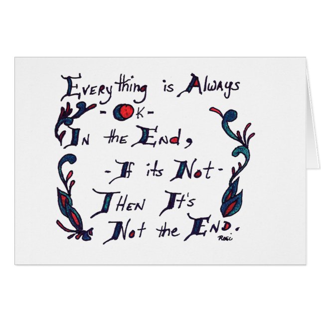 La tarjeta del extremo (Anverso (Horizontal))