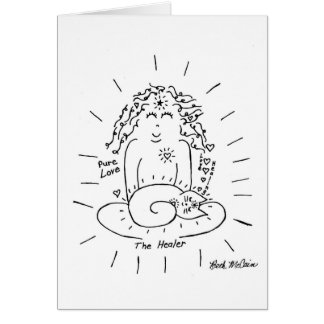 La tarjeta del gato del curador