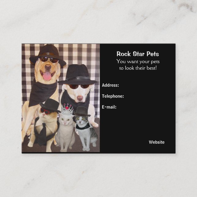 La tarjeta del Groomer (Anverso)