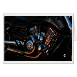 La tarjeta del motor que brilla intensamente