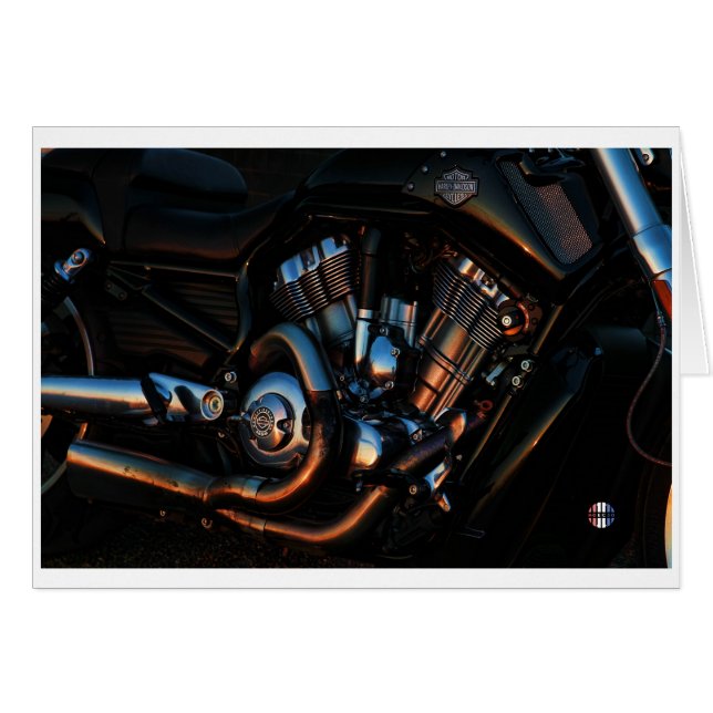 La tarjeta del motor que brilla intensamente (Anverso (Horizontal))