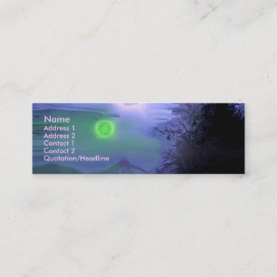 La tarjeta del perfil del cielo del otro mundo