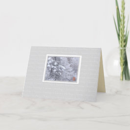 La tarjeta doblada de saludo de la temporada de nu