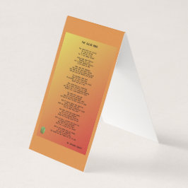 La tarjeta doblada del Salad Bowl