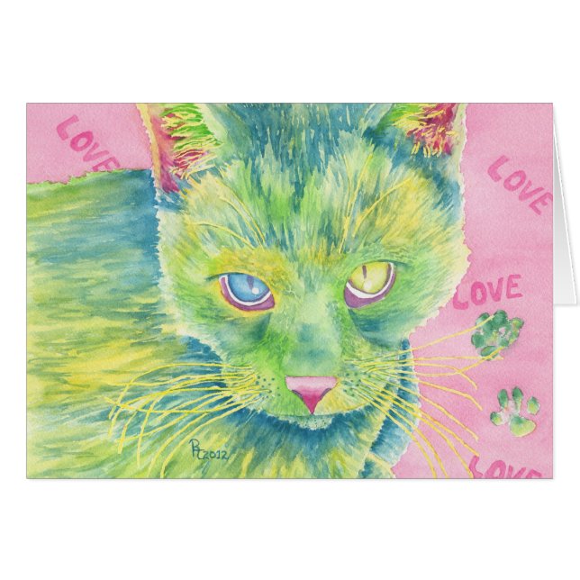 La tarjeta en blanco del encantador (Anverso (Horizontal))