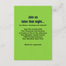 La tarjeta Fiesta Mitzvah, el bar de TEXTER