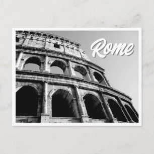 La tarjeta fotográfica del Coliseo Roma Italia