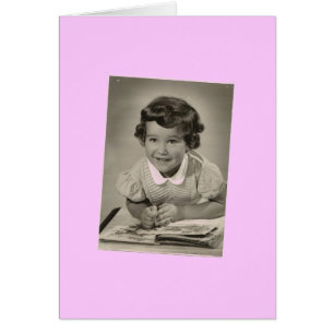 La tarjeta grande del chica