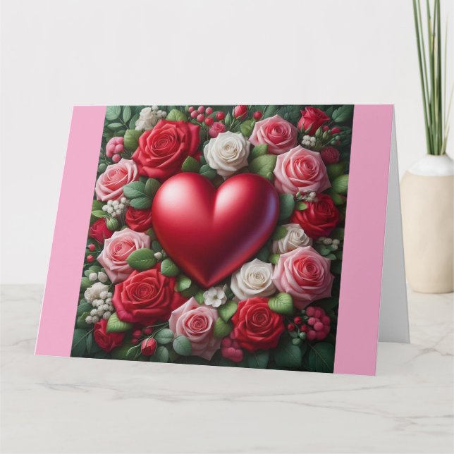 La tarjeta Heart Romance (Anverso)