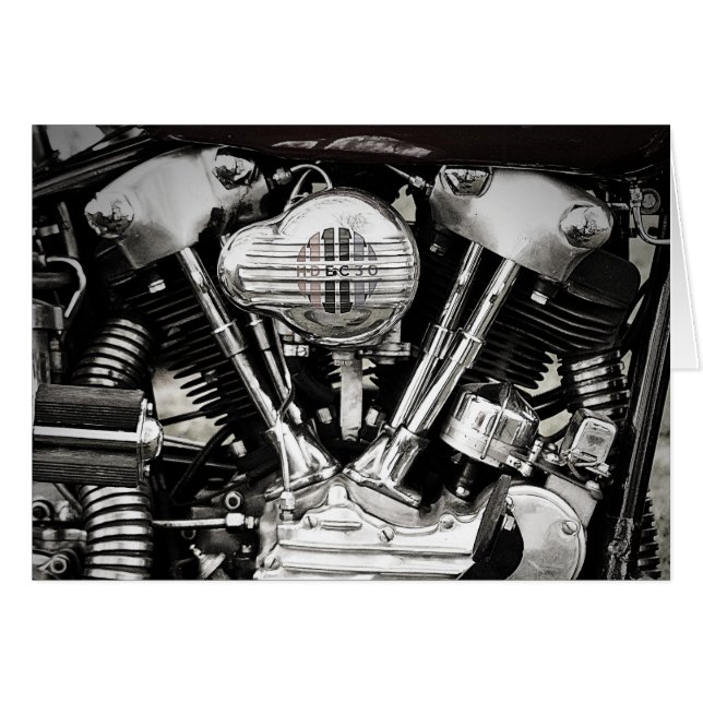 La tarjeta icónica del motor (Anverso (Horizontal))