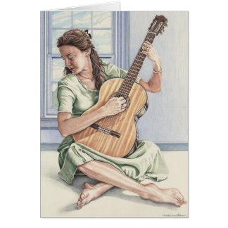 La tarjeta joven del guitarrista