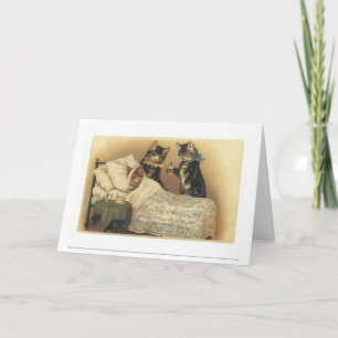 La tarjeta Kitty Get Well