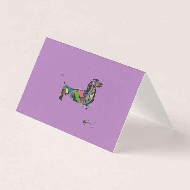 La tarjeta magnética del Dachshund (Anverso)