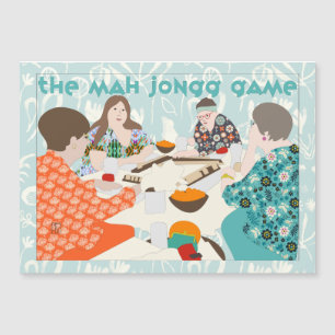 La tarjeta magnética del juego Mah Jongg