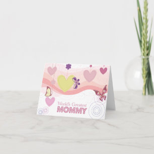 La tarjeta más grande de la mamá de la mariposa