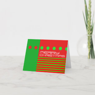 La tarjeta moderna de las Felices Navidad puntea