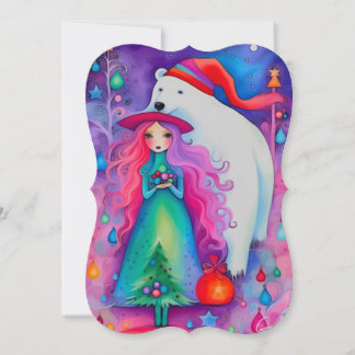 La tarjeta navideña de diseño Witch 12 de los Navi