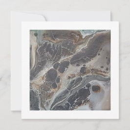 la tarjeta plana cuadrada serpentina