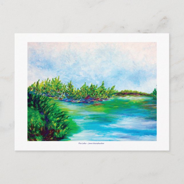 La TARJETA POST del lago (Anverso)