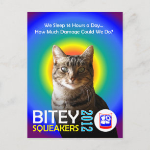 La tarjeta postal 3 de la tarjeta de entrada Bitey