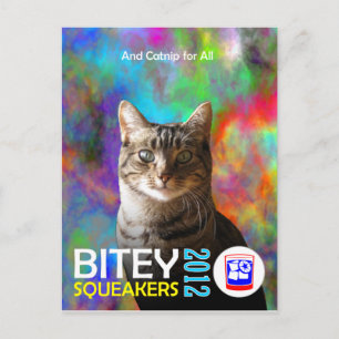 La tarjeta postal 4 de la tarjeta de entrada Bitey