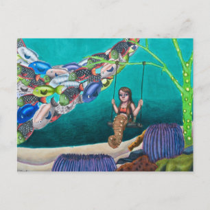 La tarjeta postal azul de Ocean