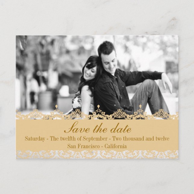 La tarjeta postal de Anette-Save the Date (Anverso)
