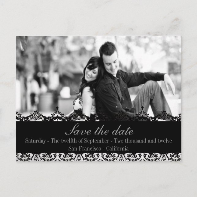 La tarjeta postal de Anette-Save the Date (Anverso)