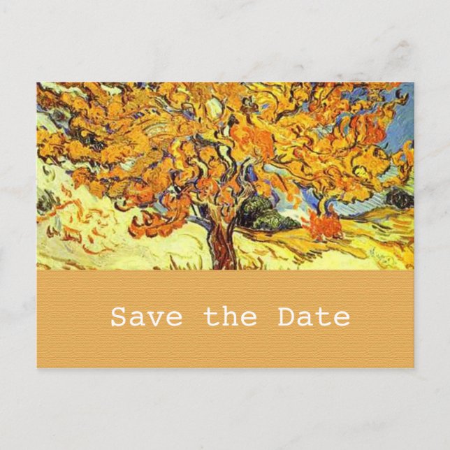 La tarjeta postal de aviso de fecha de The Mulberr (Anverso)