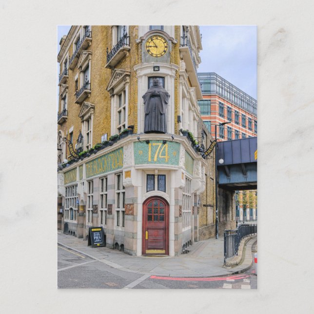 La tarjeta postal de Blackfriar, Londres, Reino Un (Anverso)