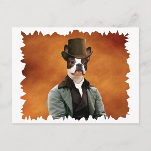 La tarjeta postal de Boston Terrier Nobleza Dogs R