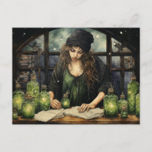 La tarjeta postal de bruja
