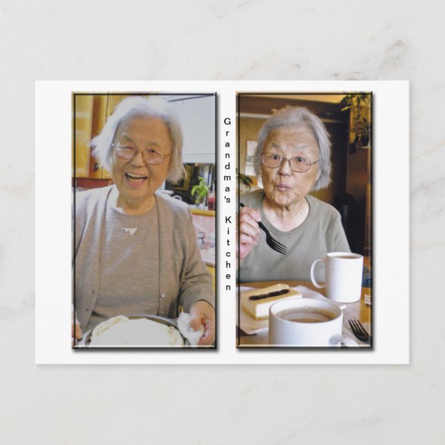 La tarjeta postal de cocina de la abuela (Anverso)