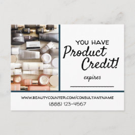 La tarjeta postal de crédito del producto Beautyco