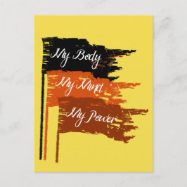 La tarjeta postal de derechos de la mujer de mi cu