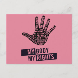 La tarjeta postal de derechos de la mujer de mi cu