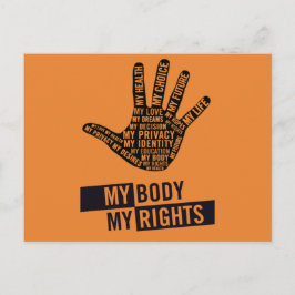 La tarjeta postal de derechos de la mujer de mi cu