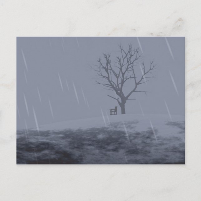 La tarjeta postal de invierno para Chill (Anverso)